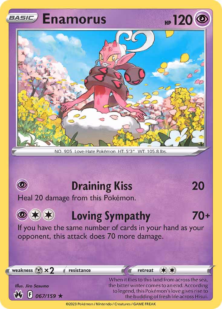 Enamorus 67/159 Pokemon card