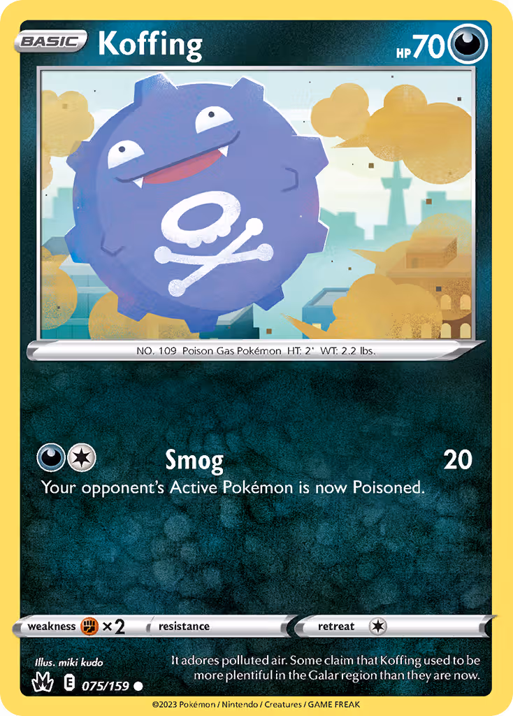 Koffing 75/159 Pokemon card
