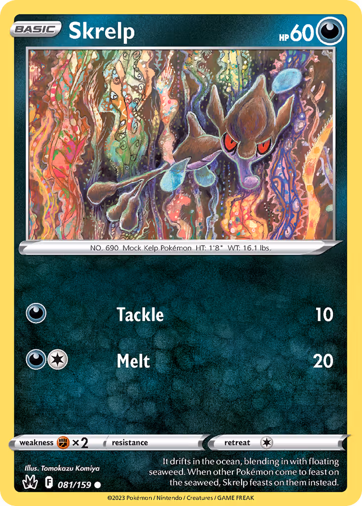 Skrelp 81/159 Pokemon card