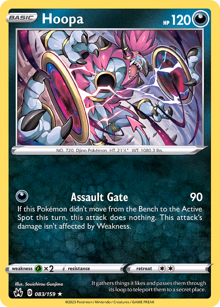 Hoopa 83/159 Pokemon card