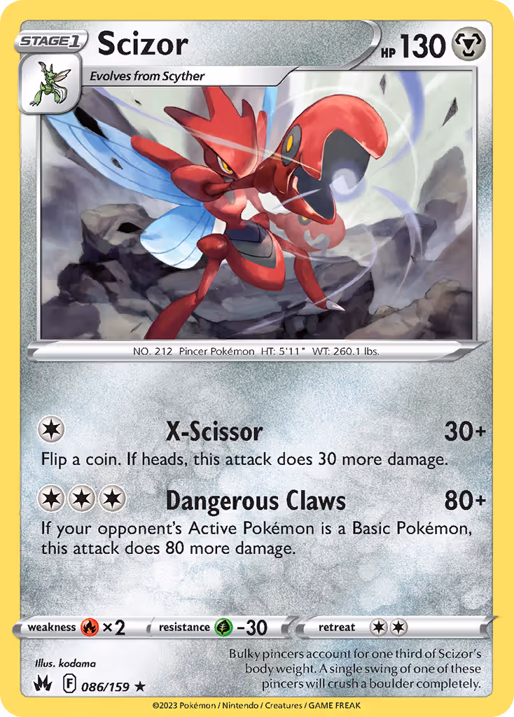 Scizor 86/159 Pokemon card