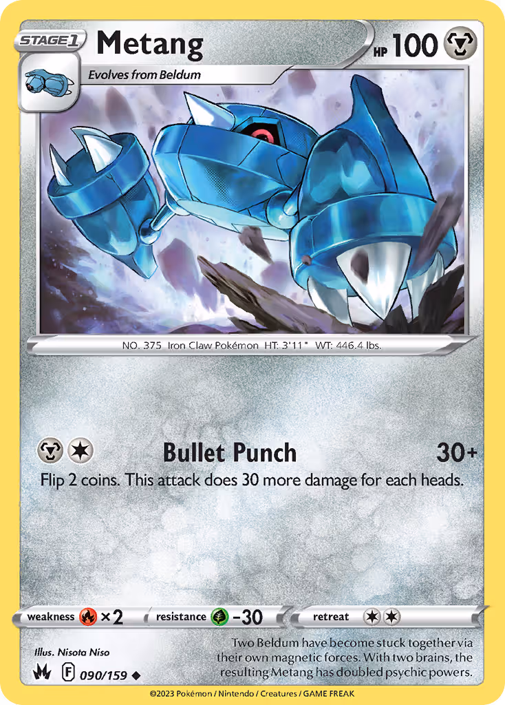 Metang 90/159 Pokemon card