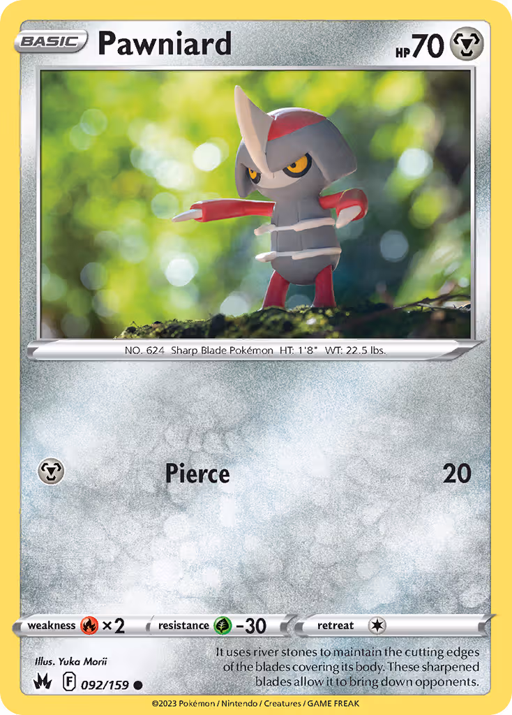 Pawniard 92/159 Pokemon card