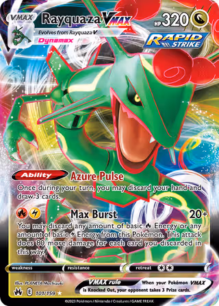 Rayquaza VMAX 101/159 Pokemon card