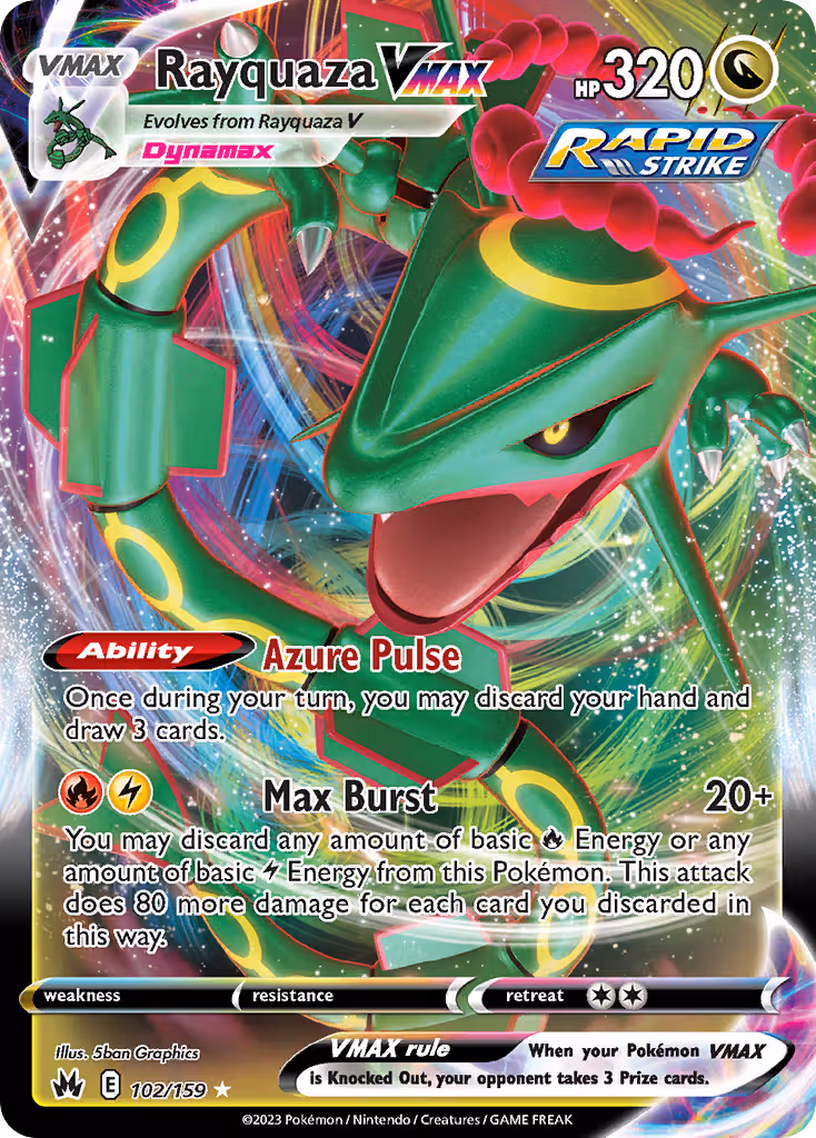 Rayquaza VMAX 102/159 Pokemon card