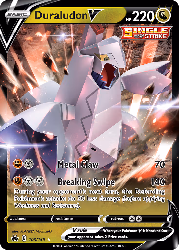 Duraludon V 103/159 Pokemon card
