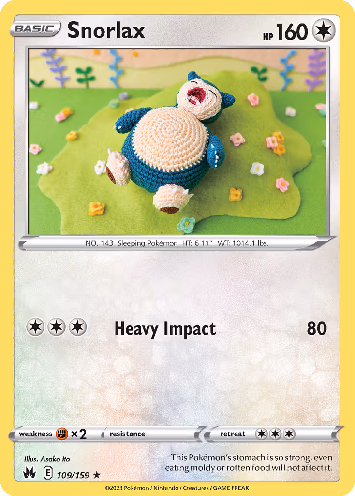 Snorlax 109/159 Pokemon card
