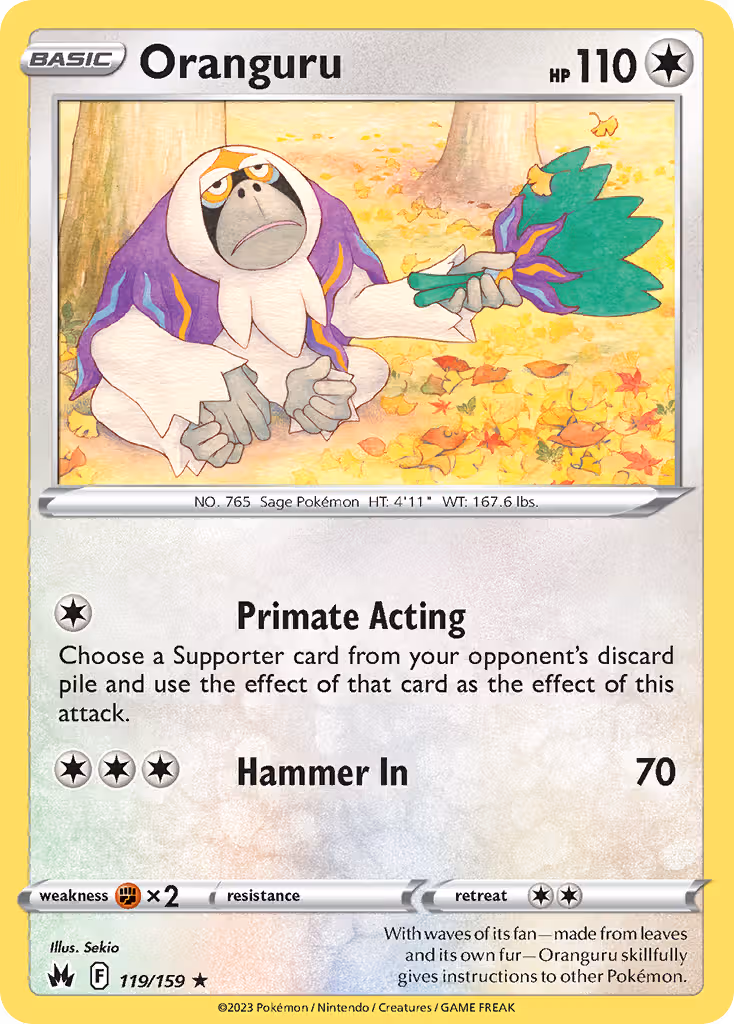 Oranguru 119/159 Pokemon card
