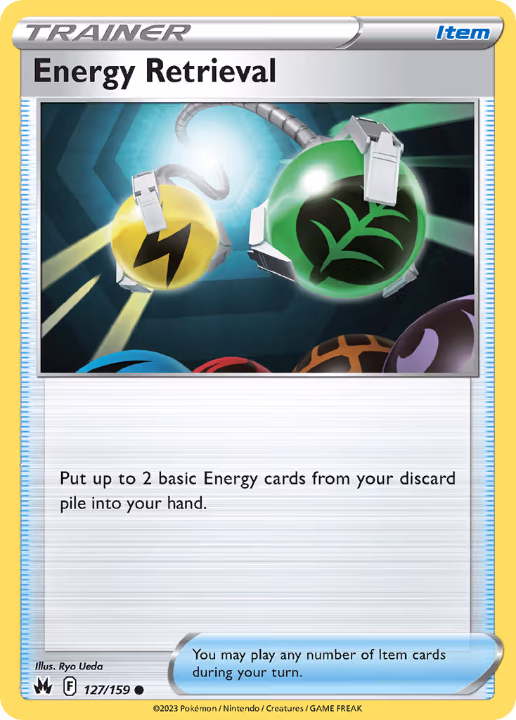 Energy Retrieval 127/159 Pokemon card
