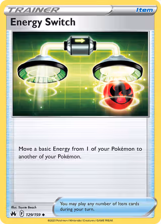 Energy Switch 129/159 Pokemon card