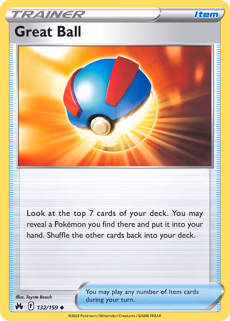 Great Ball 132/159 Pokemon card