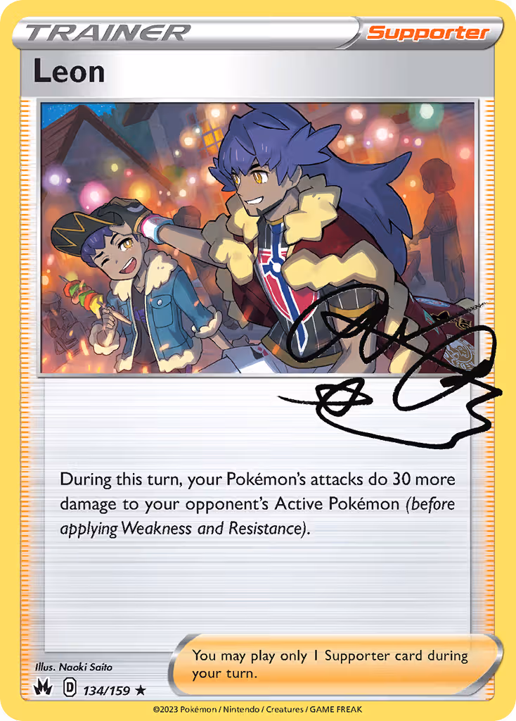 Leon 134/159 Pokemon card