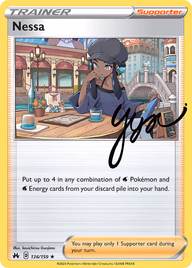Nessa 136/159 Pokemon card
