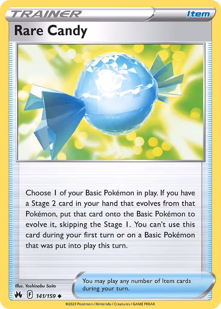 Rare Candy 141/159 Pokemon card