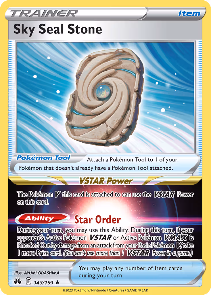 Sky Seal Stone 143/159 Pokemon card