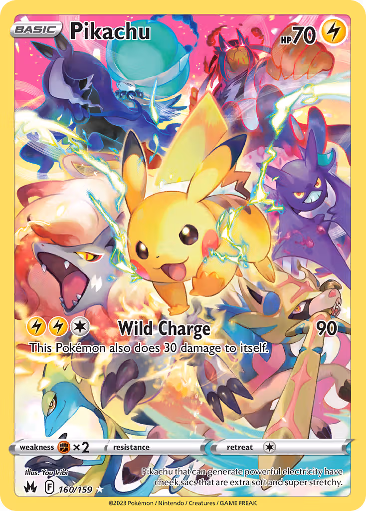 Pikachu 160/159 Pokemon card
