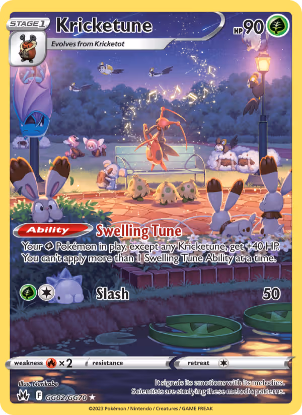 Kricketune GG02 Pokemon card