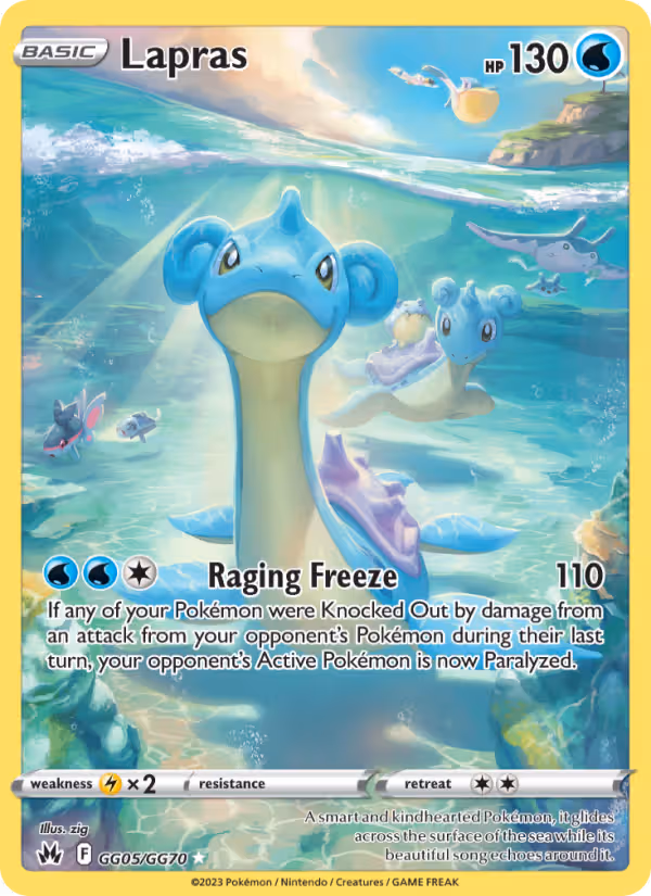 Lapras GG05 Pokemon card