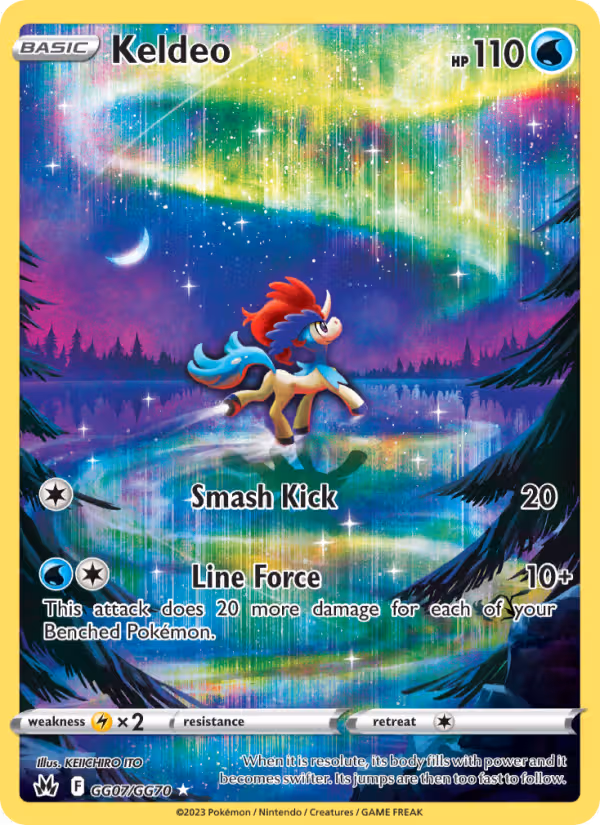 Keldeo GG07 Pokemon card