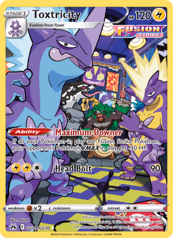 Toxtricity GG09 Pokemon card