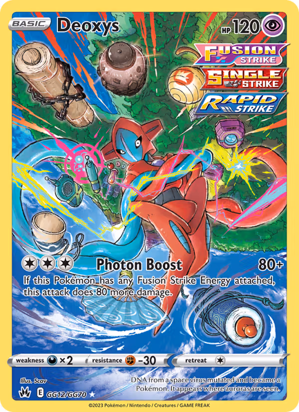 Deoxys GG12 Pokemon card