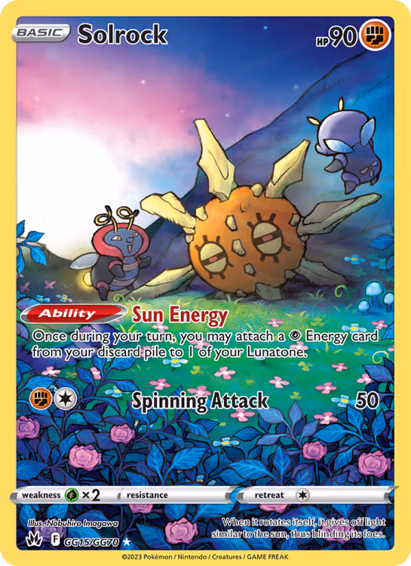 Solrock GG15 Pokemon card