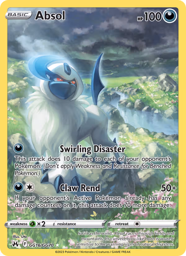 Absol GG16 Pokemon card