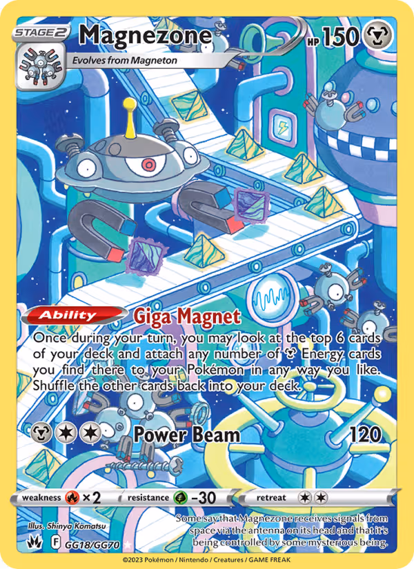Magnezone GG18 Pokemon card