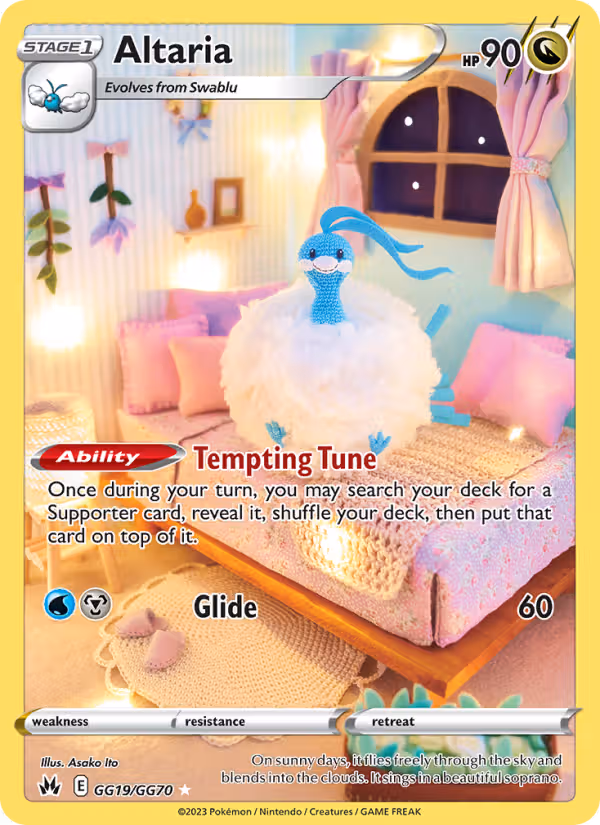 Altaria GG19 Pokemon card