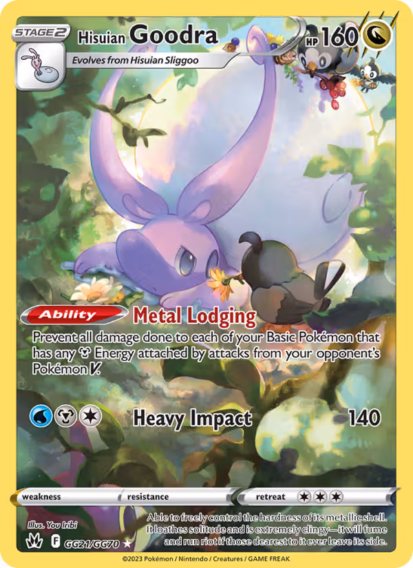 Hisuian Goodra GG21 Pokemon card