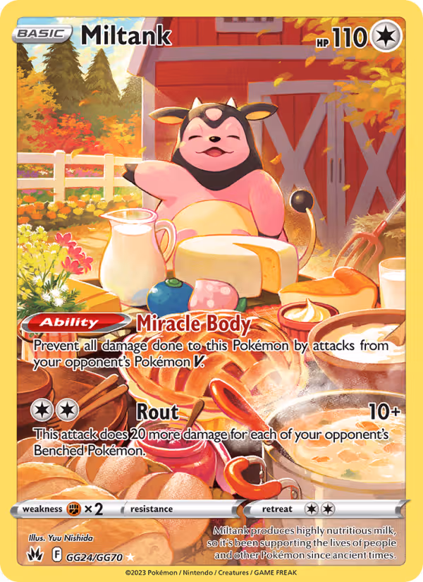 Miltank GG24 Pokemon card
