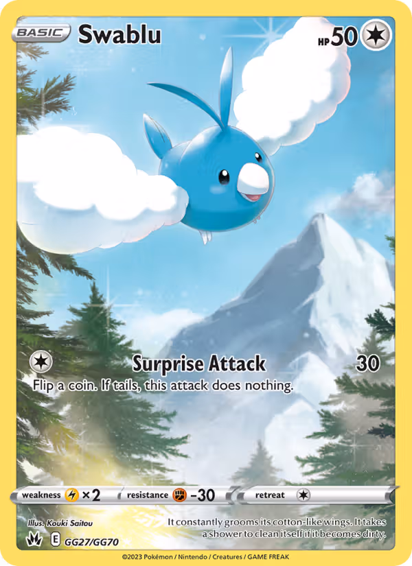Swablu GG27 Pokemon card