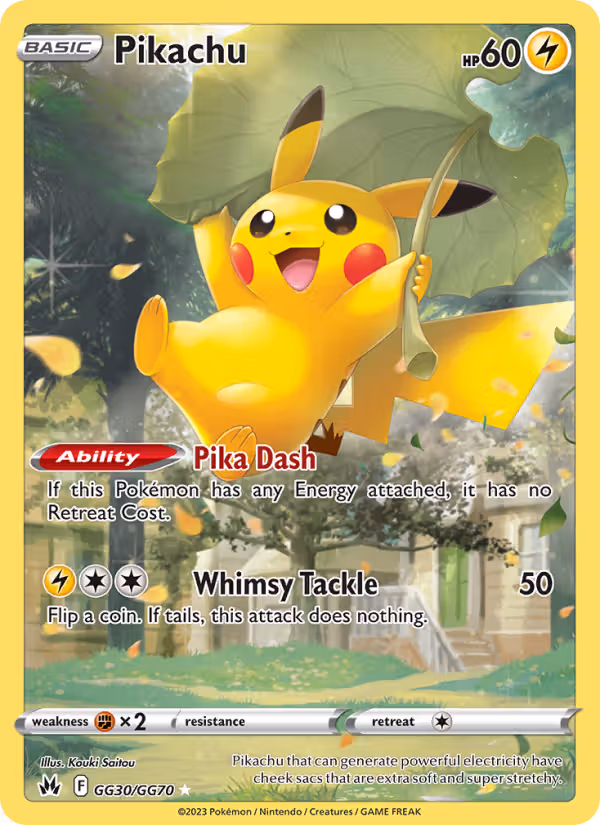 Pikachu GG30 Pokemon card