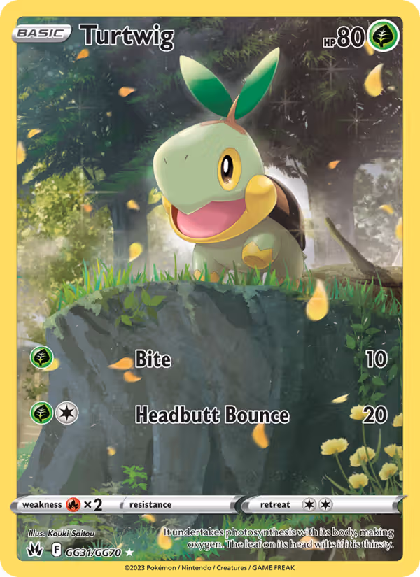 Turtwig GG31 Pokemon card