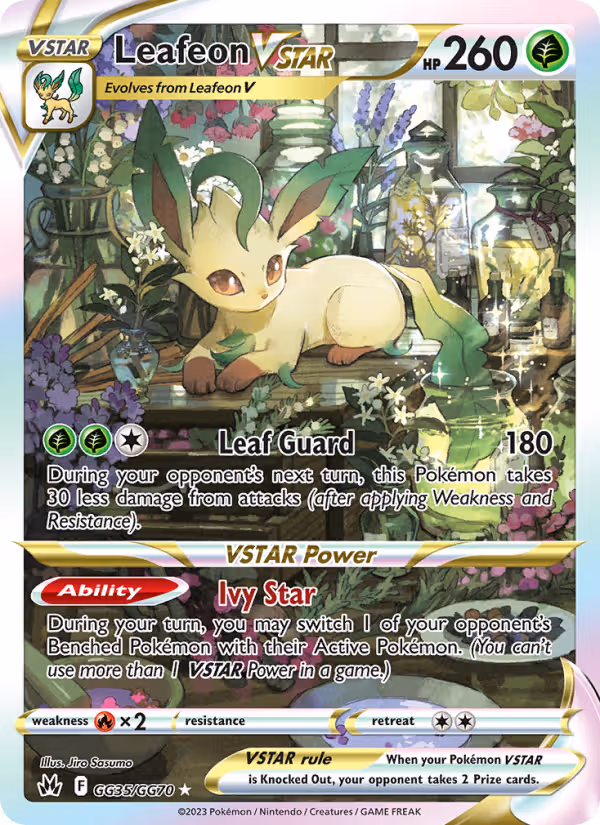 Leafeon VSTAR GG35 Pokemon card