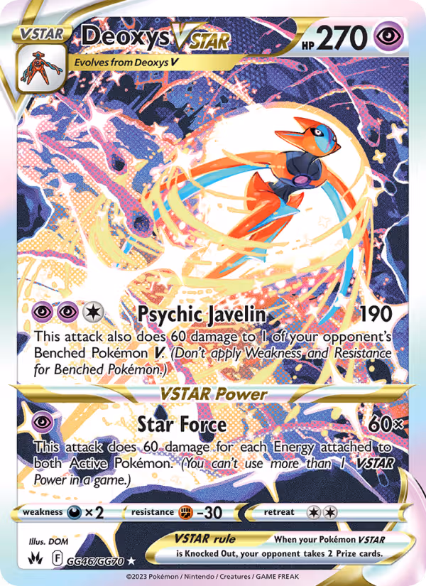 Deoxys VSTAR GG46 Pokemon card