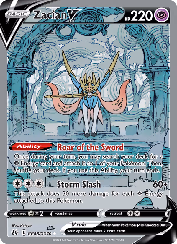 Zacian V GG48 Pokemon card