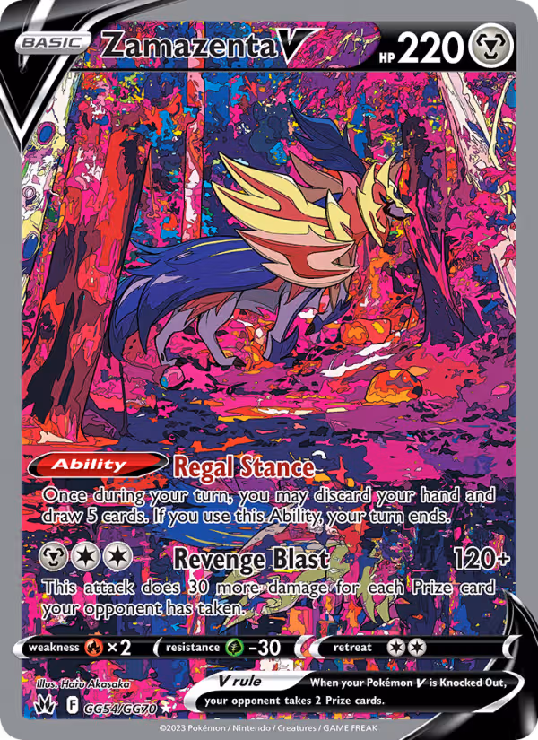 Zamazenta V GG54 Pokemon card
