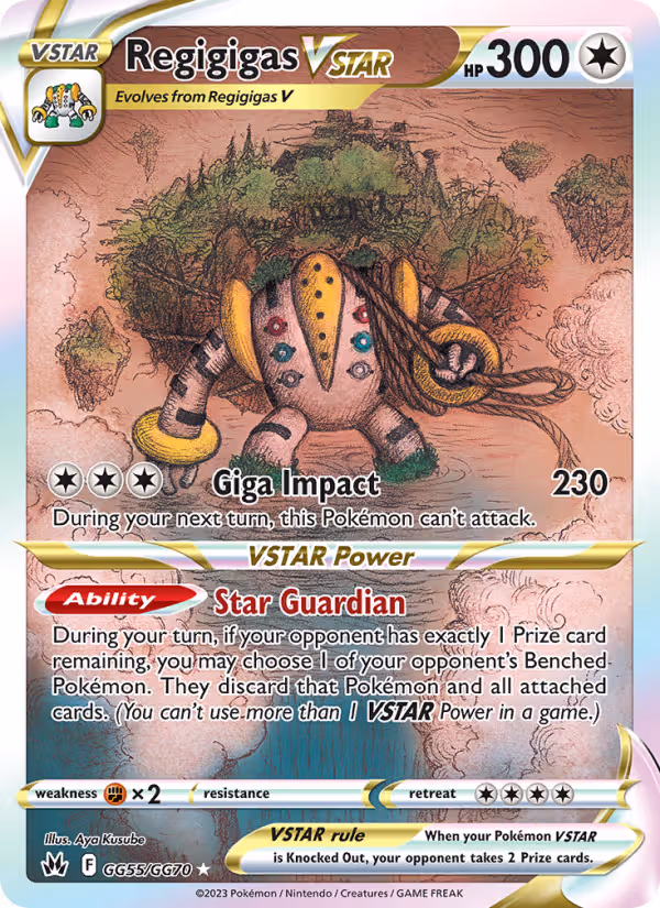 Regigigas VSTAR GG55 Pokemon card