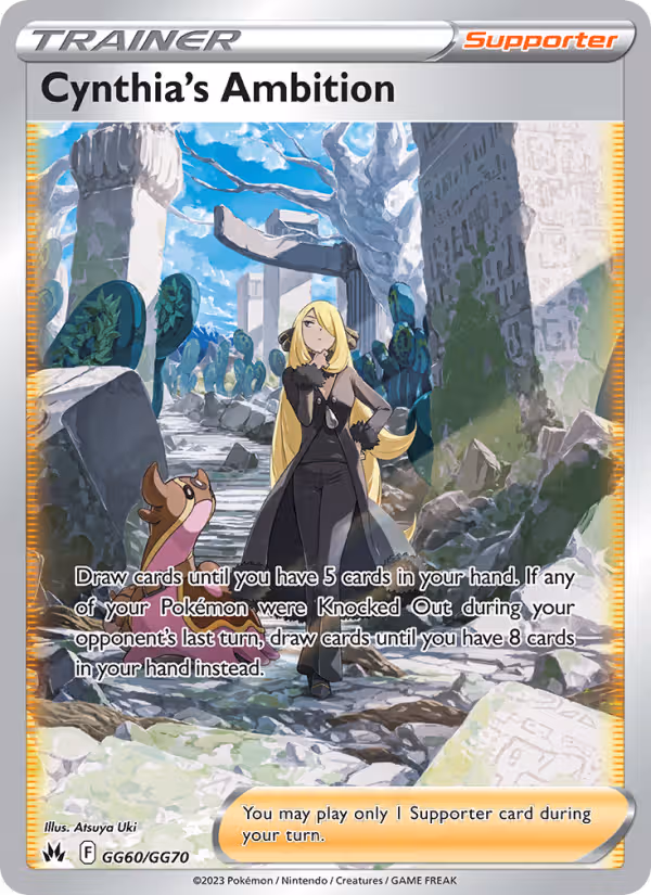 Cynthia's Ambition GG60 Pokemon card