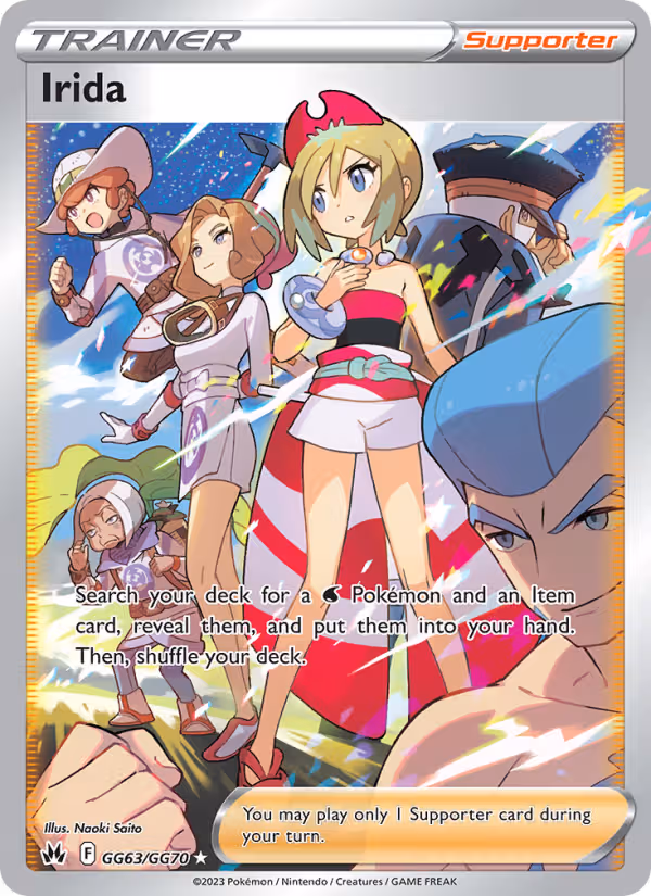 Irida GG63 Pokemon card