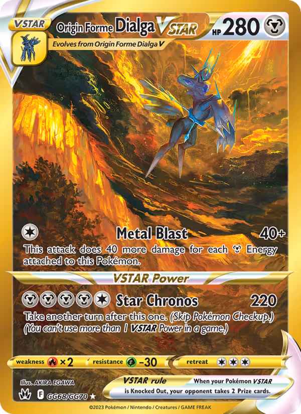 Origin Forme Dialga VSTAR GG68 Pokemon card