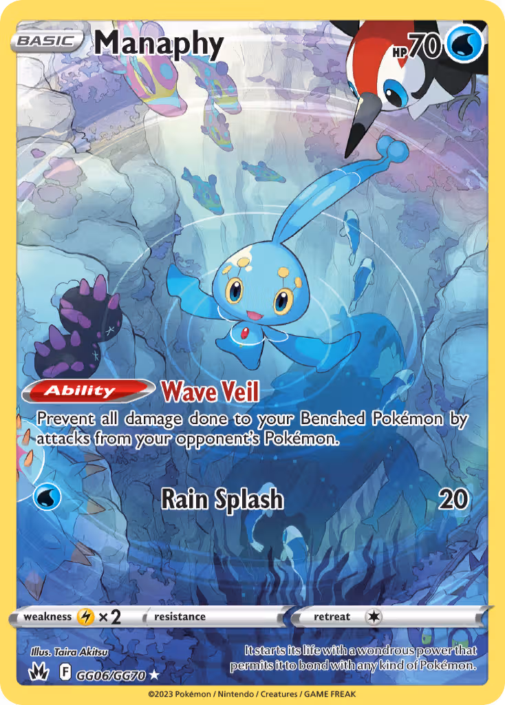 Manaphy GG06 Pokemon card