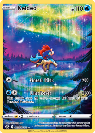 Keldeo GG07 Pokemon card