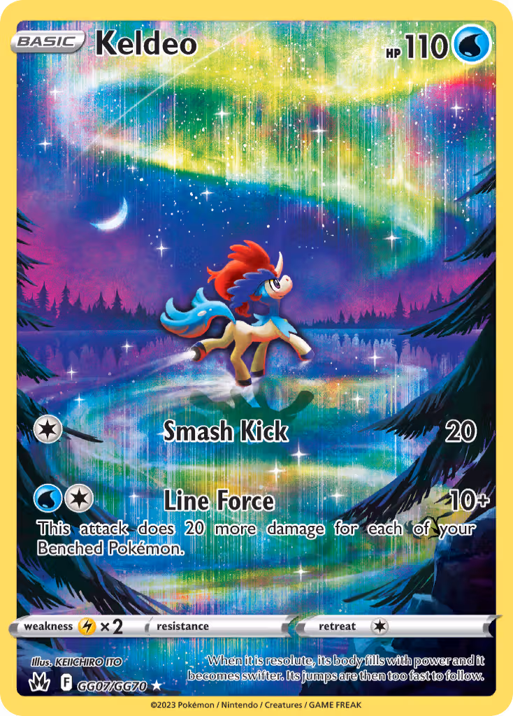 Keldeo GG07 Pokemon card