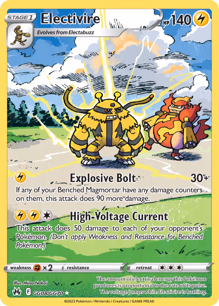 Electivire GG08 Pokemon card