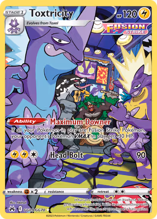 Toxtricity GG09 Pokemon card