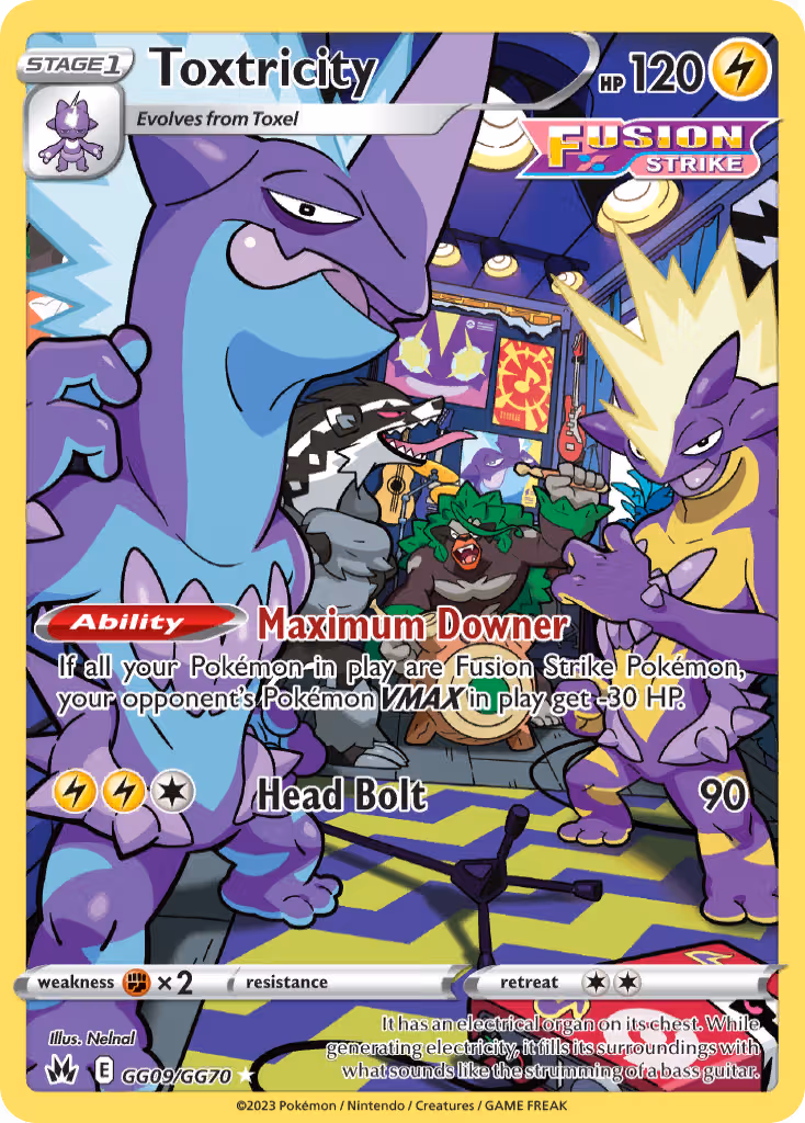 Toxtricity GG09 Pokemon card