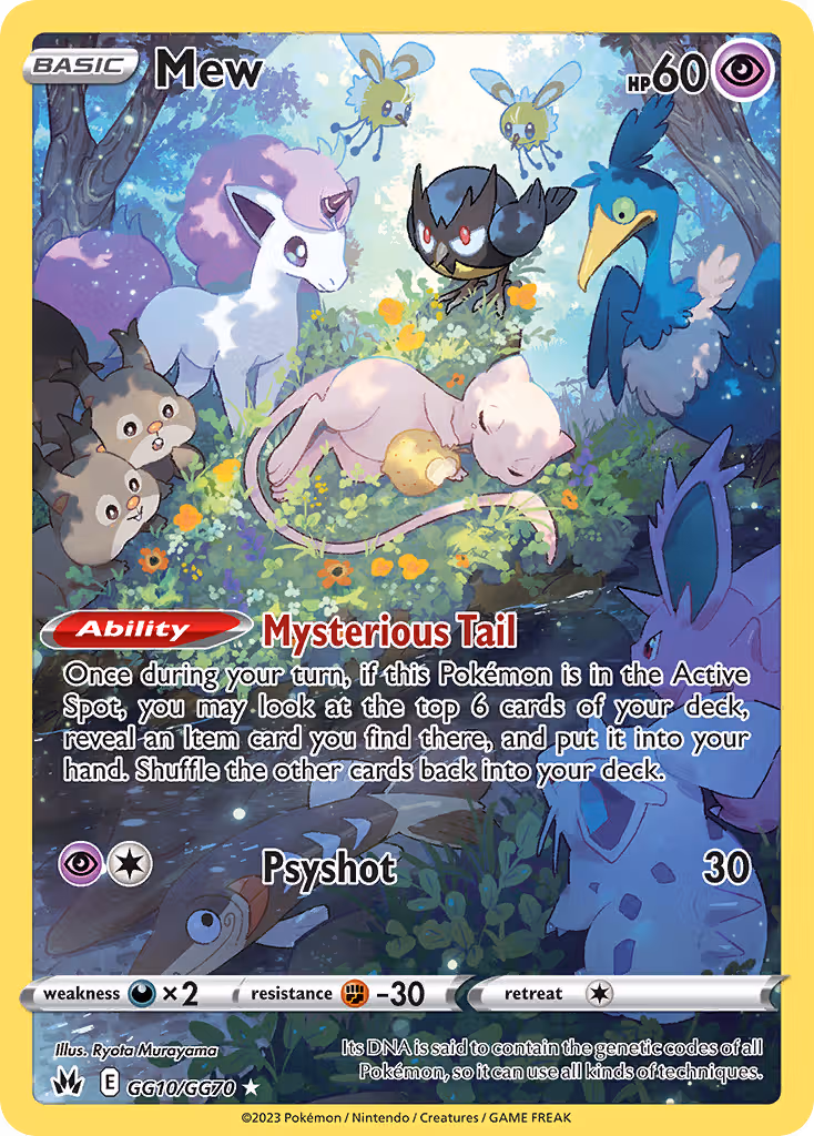 Mew GG10 Pokemon card