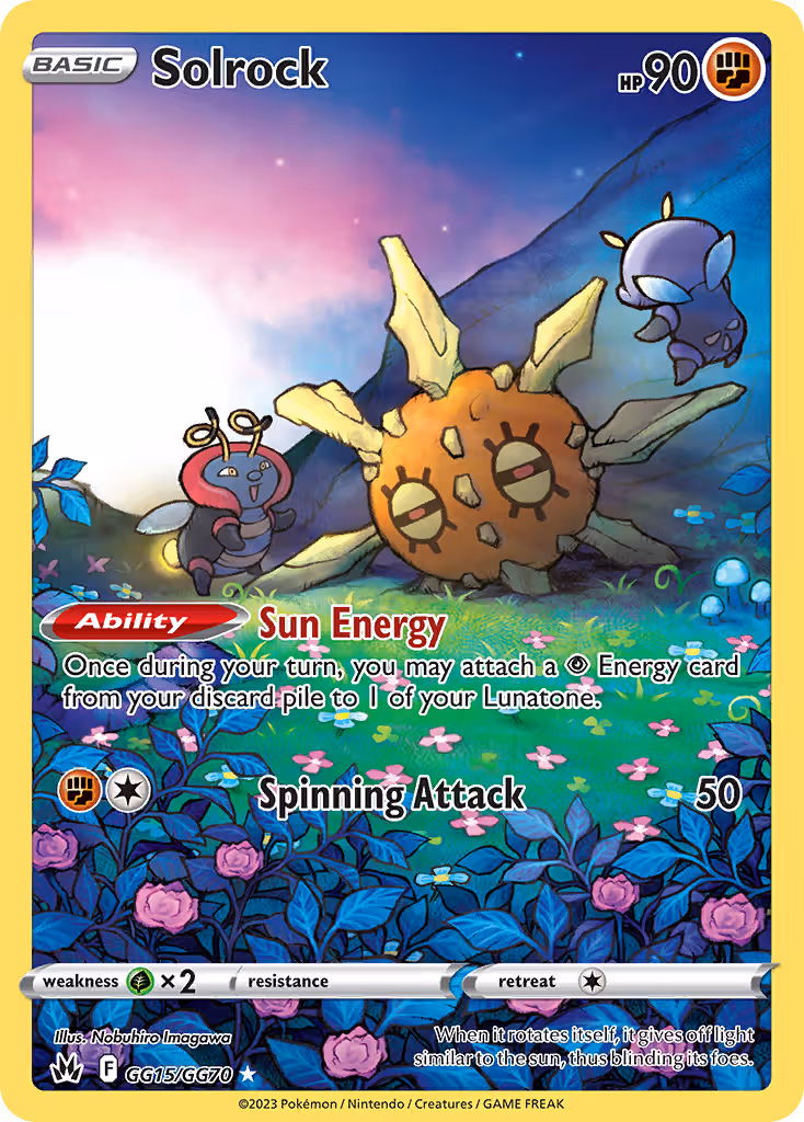 Solrock GG15 Pokemon card